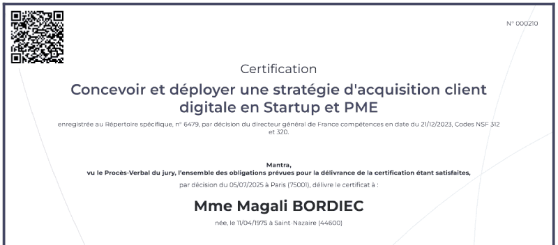 Certification growth hacking